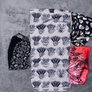 Set of 4 hair gloves